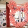 Ballonbogen in Rosa, Weiß und Silber – Thema Mickey/Minnie Mouse – Bild 3