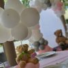 Ballonbogen in Rosa, Weiß und Silber – Bild 2