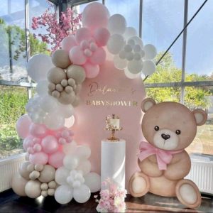 Ballonbogen mit Teddybär-Thema